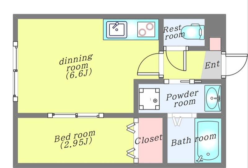 1階の間取り図