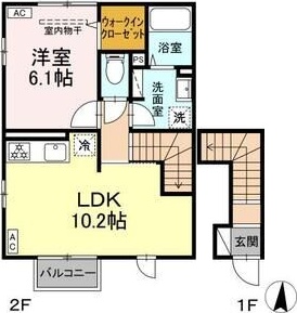 2階の間取り図